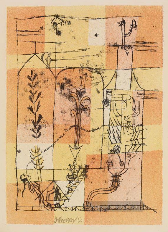 Hoffmanneske Szene Paul Klee Ölgemälde